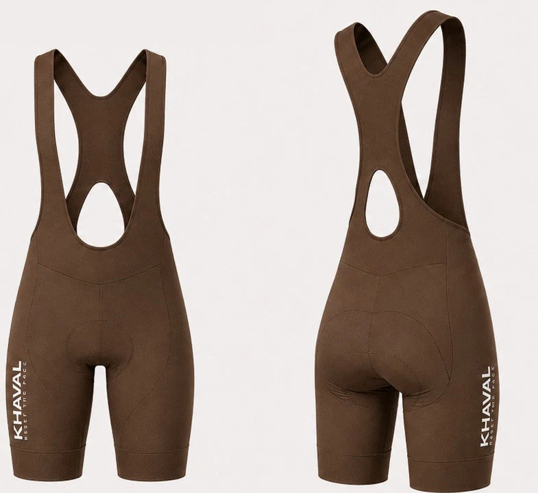 Cuissard femme KHAVAL MARRON face et dos